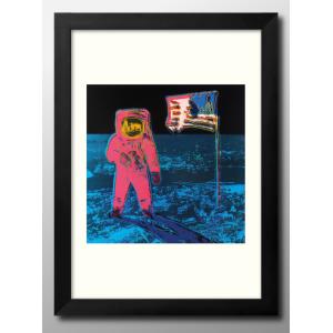 日本製 ポスター 13453 ウォーホル 宇宙飛行士 ムーンウォーク 月面 NASA 絵画 インテリア A3サイズ アート 新築祝い ギフト 模様替え 北欧 管理ID: