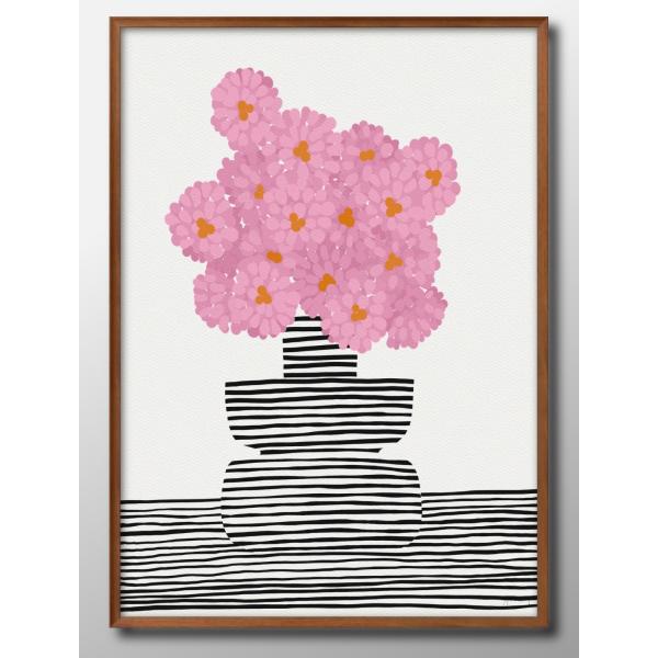 ポスター 植物 ダリア 花 ボタニカル 絵画 インテリア A3サイズ アート 新築祝い ギフト 模様...