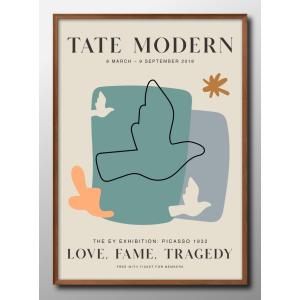 ポスター アート 額装済/30%OFF/ルネ グリュオ/Femme de Dos : az