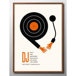 日本製 ポスター ゲイリー・フランク DJ 北欧 絵画 インテリア A3サイズ アート 新築祝い ギフト 模様替え インテリア 管理ID:14536