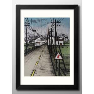 出荷区分D】ベルナールビュッフェ アネモネ 【アートポスター