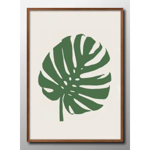 日本製 ポスター モンステラ 植物 葉っぱ ボタニカル 絵画 インテリア A3サイズ アート 新築祝い ギフト 模様替え 北欧 マット紙
