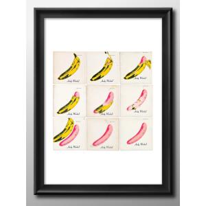 日本製 ポスター アンディ ウォーホル BANANA バナナ 絵画 インテリア A3サイズ アート 新築祝い ギフト 模様替え 北欧 15580