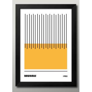 日本製 ポスター バウハウス BAUHAUS ミッドセンチュリー 絵画 インテリア A3サイズ アート 新築祝い ギフト 模様替え 北欧 マット紙15990