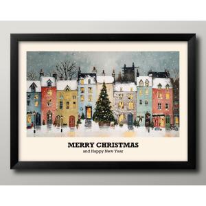 日本製 ポスター クリスマス サンタクロース 冬 ウィンター Xmas ビンテージ 絵画 インテリア A3サイズ アート 新築祝い ギフト 模様替え 北欧 管理ID:16266