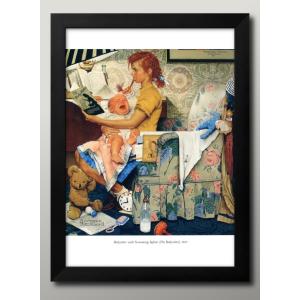 日本製 ポスター ノーマンロックウェル ビンテージ オールドアメリカ 絵画 インテリア A3サイズ アート 新築祝い ギフト 模様替え 北欧 管理ID:16446