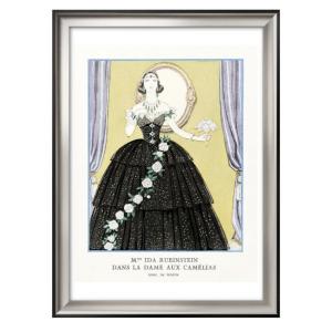 日本製 ポスター 2249ジョルジュ・バルビエ 椿姫のイダ 絵画 インテリア A3サイズ アート 新築祝い ギフト 模様替え 北欧 管理ID: