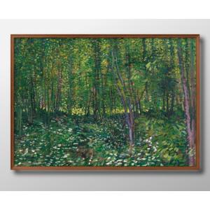 日本製 ポスター 5313 フィンセント・ファン・ゴッホ 木々と下生え 絵画 インテリア A3サイズ アート 新築祝い ギフト 模様替え 北欧 管理ID: