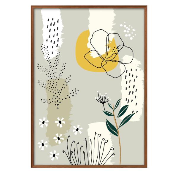 ポスター 6939 ボタニカル 植物 design 絵画 インテリア A3サイズ アート 新築祝い ...