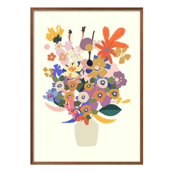 ポスター 7961花瓶の花 絵画 インテリア A3サイズ アート 新築祝い ギフト 模様替え 北欧 ...