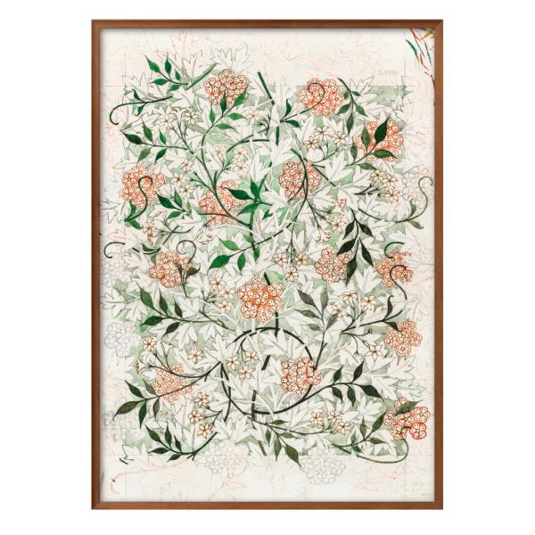 ポスター 7992 ウィリアム・モリス ジャスミン 絵画 インテリア A3サイズ アート 新築祝い ...