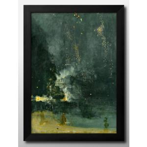 日本製 ポスター 8539 ジェームズ・マクニール・ホイッスラー 落下する花火 絵画 インテリア A3サイズ アート 新築祝い ギフト 模様替え 北欧 管理ID: