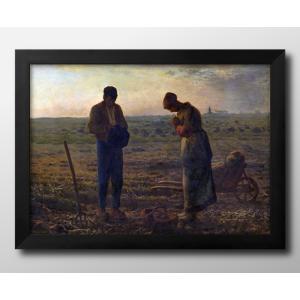 昭和レトロ ミレー 落穂拾い 複製名画 絵画 美術品 洋画 壁掛け 木製 ミレー 「落穂拾い」 6号 立体複製名画 【5％ポイント還元中
