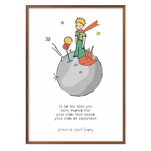 ポスター 9022 サン＝テグジュペリ 星の王子さま 絵画 インテリア A3サイズ アート 新築祝い...