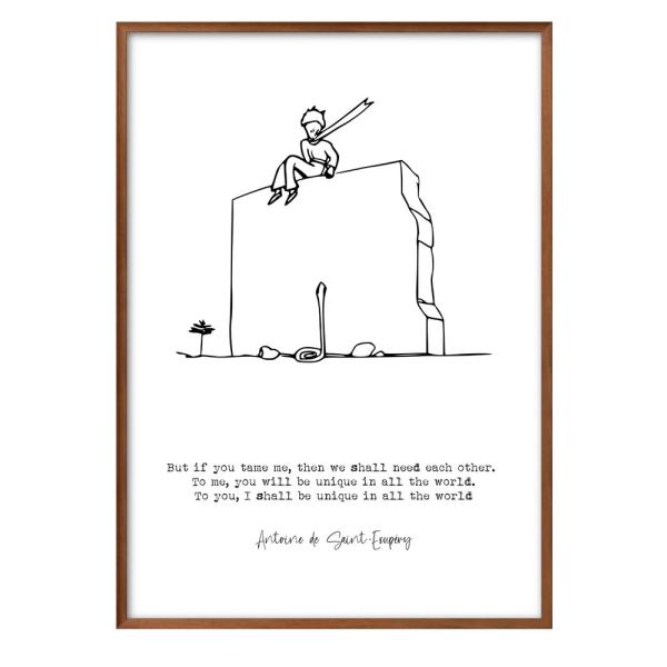 ポスター 9060 サン＝テグジュペリ 星の王子さま 絵画 インテリア A3サイズ アート 新築祝い...