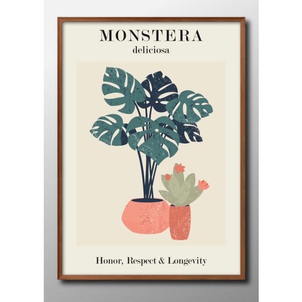 ポスター ボタニカル 植物 花 フラワー 絵画 インテリア A3サイズ アート 新築祝い ギフト 模...