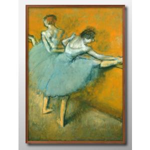ドガ 絵画 靴下を直す踊り子 F8号 【複製】【美術印刷】【世界の