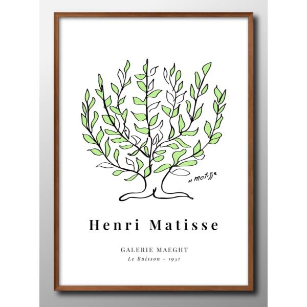 ポスター アンリ・マティス マチス 低木 絵画 インテリア A3サイズ アート 新築祝い ギフト 模...