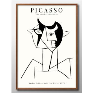 ポスター アート ダンス（パブロ ピカソ） 額装品 ウッドハイグレード