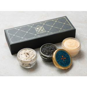 豪華!!三大珍味3点セット　天然キャビア フォアグラムース