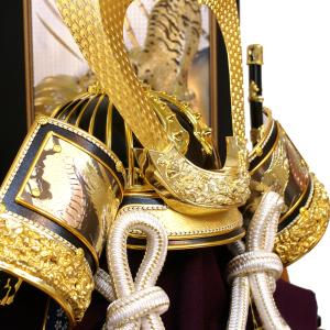 かぶれる兜 五月人形 久月 収納飾り 家紋入れ...の詳細画像2