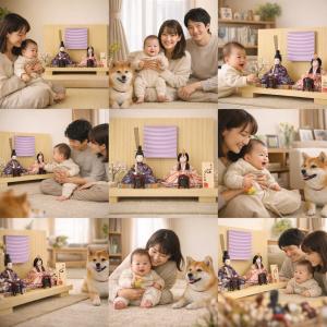 雛人形 吉徳大光 一秀 木目込人形 コンパクト...の詳細画像2