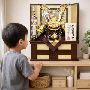 かぶれる兜 五月人形 収納飾り 着用兜 おしゃ...の詳細画像1