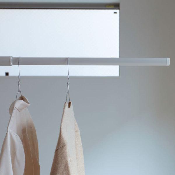 室内物干し竿 simple laundry bar SEN（セン）ホワイト SUB23-WH　白