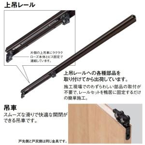 C4デザイン 吊戸 2枚片引き お家王国のdaiken 大建工業 ハピア ドア 扉 板戸 障子 固定枠 見切枠 住宅設備 Daiken 大建工業