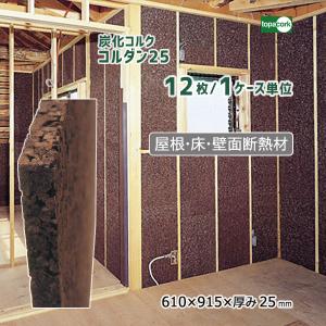 [炭化コルク コルダン] 断熱材 コルダン25  厚み25mm