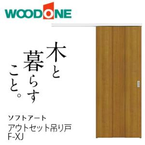デザインf Xj 錠なしタイプ その他 アウトセット上吊り引き戸セット Ptf43xj B お家王国 住宅設備 ウッドワン