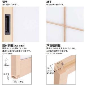 Daiken 大建工業 内障子 引違 ハピア 呼称幅114 ハピア 和室建具 板戸 障子 窓タイプ アルミ製障子 横繁吹寄 よこしげふきよせ 内 障子 引違 Rucfc 114 お家王国