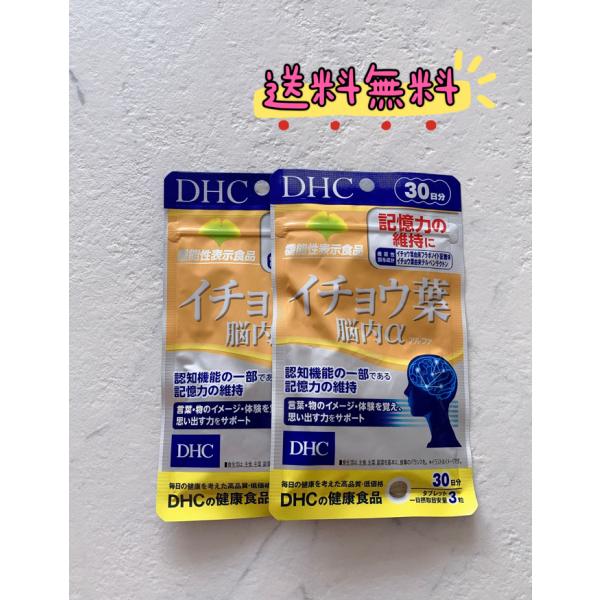 (2袋セット）DHC イチョウ葉 脳内アルファ30日分X2袋セット 180粒 ディーエイチシー　送料...