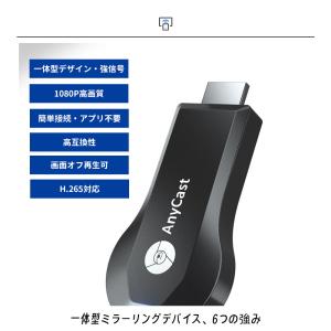 ワイヤレスミラーリング HDMI 簡単接続 1...の詳細画像1