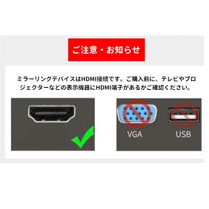ワイヤレスミラーリング HDMI 簡単接続 1...の詳細画像2