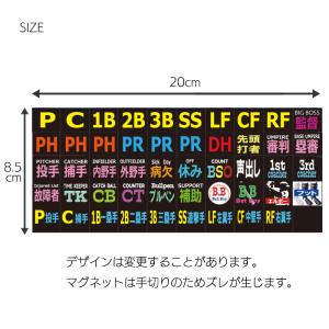 ラインナップボード用守備マグネット 選べる野球...の詳細画像2