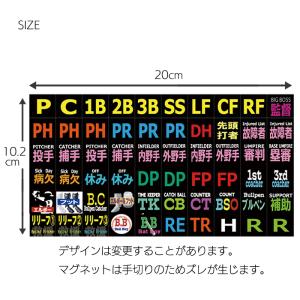 ラインナップボード用守備マグネット 選べる野球...の詳細画像4