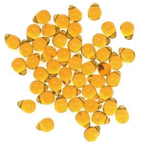 チェコ ドロップ(6mm×4mm)約30個入(トパーズ)