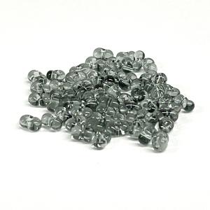 チェコビーズ ファルファーレ シードビーズ ガラス ハンドメイド アクセサリー (小/2mm×4mm)10g入 (ブラックダイヤ)｜ouioui-jc2