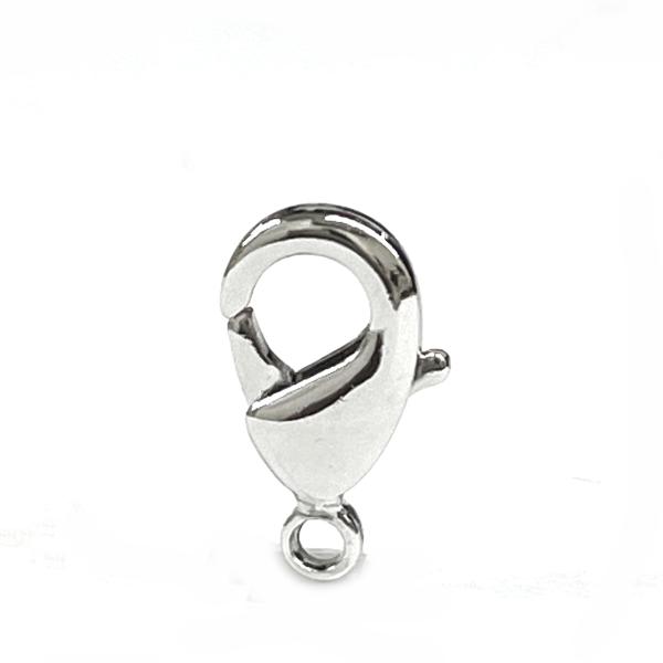 カニカン(小) 12mm 5個入 ロジウム ナスカン ニッケルフリー   金属アレルギ ー対応 留め...