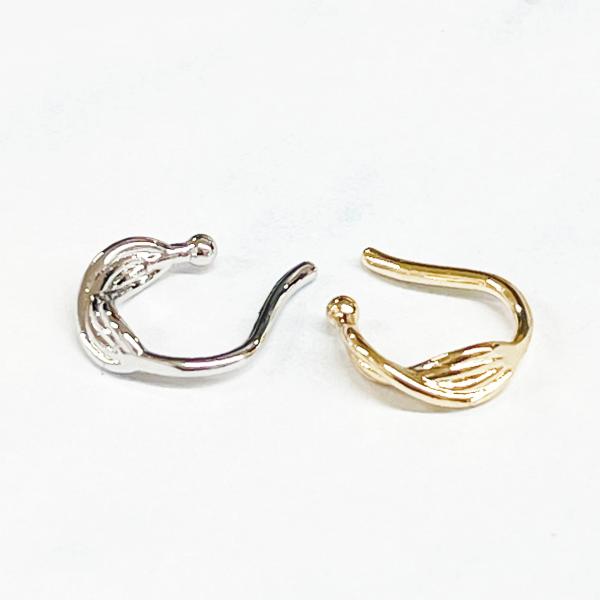 イヤーカフ 変形 約16ｍｍ X13-14ｍｍ 1個入ニッケルフリー