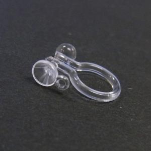 基礎金具 樹脂ノンホールピアス (カン付お椀)...の詳細画像2