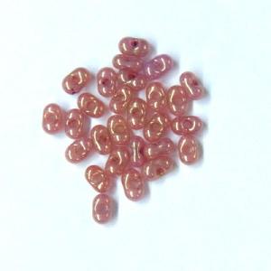 チェコビーズ ファルファーレ シードビーズ ガラス ハンドメイド アクセサリー (小/2mm×4mm)10g入 (ブラッドオレンジ)｜ouioui-jc