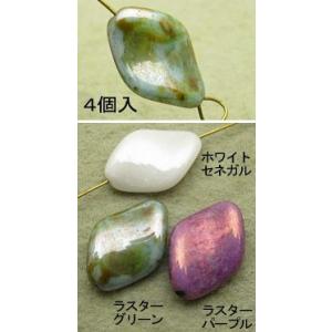 チェコビーズ プレス エリカ（19×13mm）・4個入｜ouioui-jc