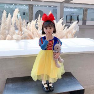 白雪姫風ドレス　キッズドレス　女の子服　ハロウィン　クリスマス　パーティー　演奏会　誕生日　プレゼント　可愛いドレス｜ouka-sutoa