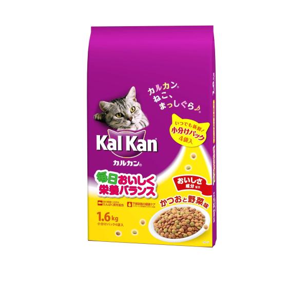 カルカン ドライ かつおと野菜味 成猫用 1.6kg キャットフード