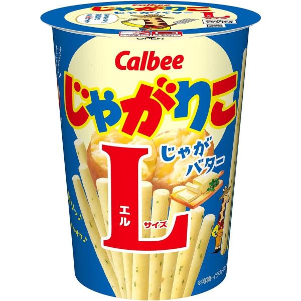 カルビー じゃがりこじゃがバター 青色 Lサイズ 66g×12個