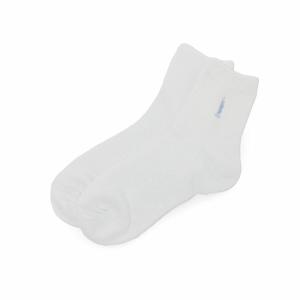 イーストボーイ ソックス 2足組 13cm スクールソックス 靴下 女子 紺 白 通学 学生 229000 (ホワイト×サックス)｜oukazune