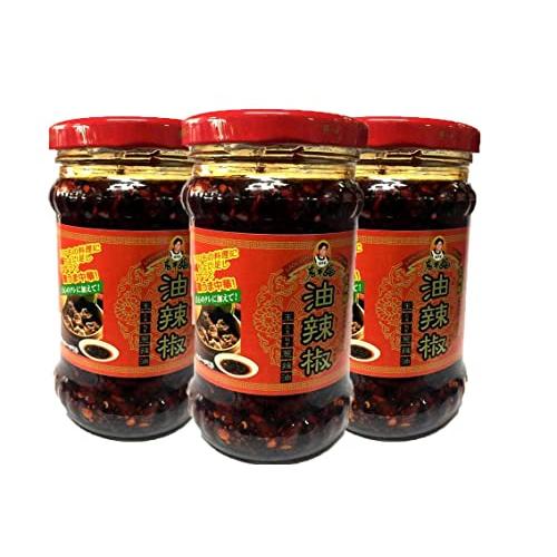 老干媽 香辣脆油辣椒「３本セット」ラー油 中国名産 人気商品 210g x 3本