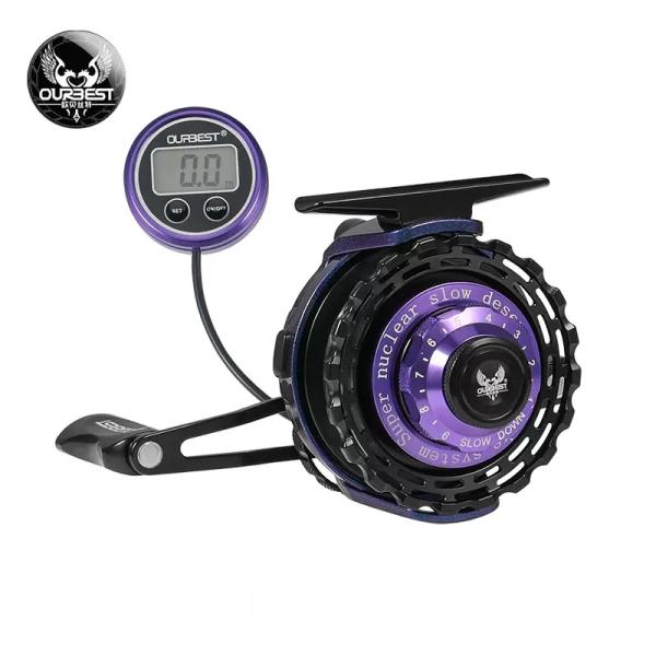OURBEST タイコリール  海筏 カセ釣り イカダリール ワンタッチ機能 デジタルカウンター付き...